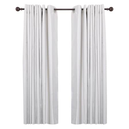 Escenografia 28-48 in. Adjustable Curtain Rod with Round Finials - Bronze ES2675277